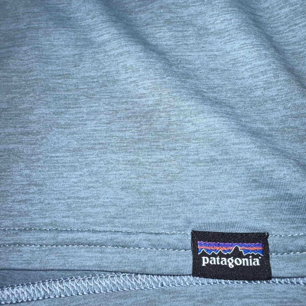 Patagonia Capilene Cool Daily Graphic Shirt Mens Sz S Blue Long Sleeve Hiking - Picture 7 of 8